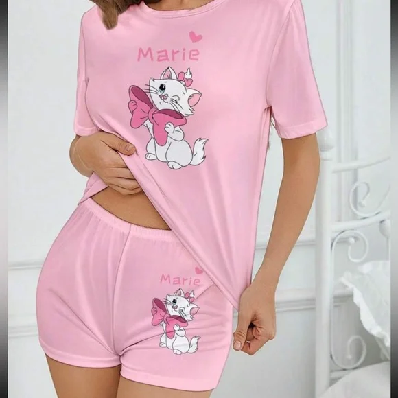 Disney’s The Aristocats Marie Pajamas, The Aristocats Marie Sleepwear Set - Picture 5 of 5
